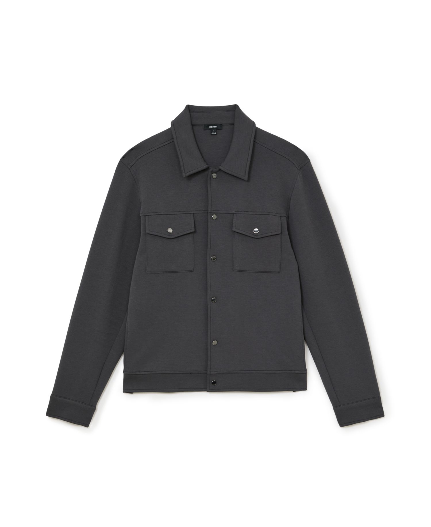 Men's Thom Sueded Interlock Jersey Overshirt