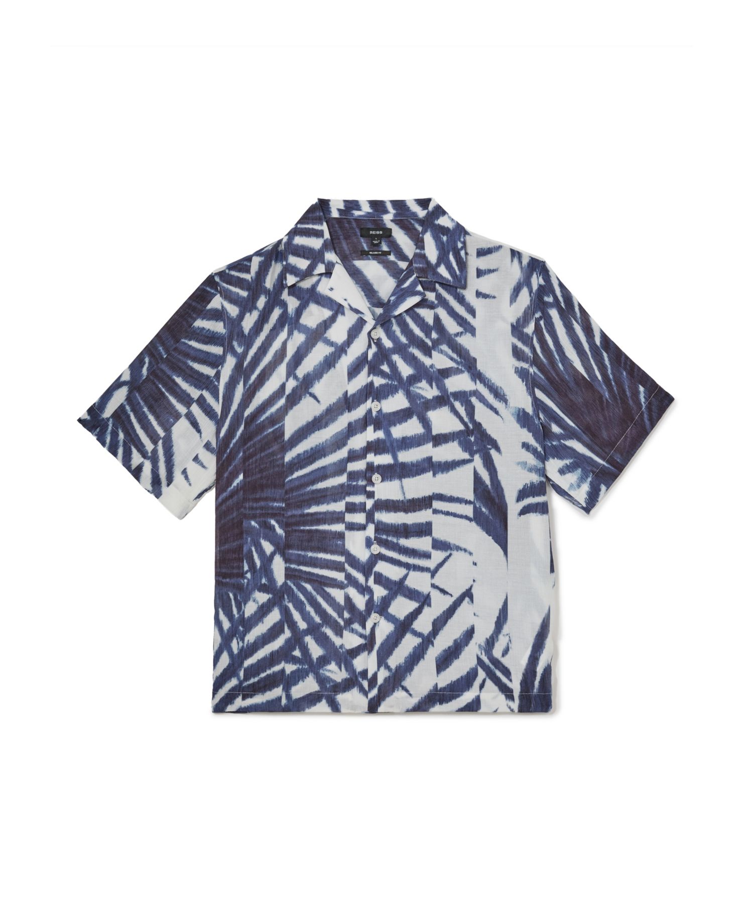 Men's Shindora Pliss&eacute; Cuban-Collar Short-Sleeve Shirt