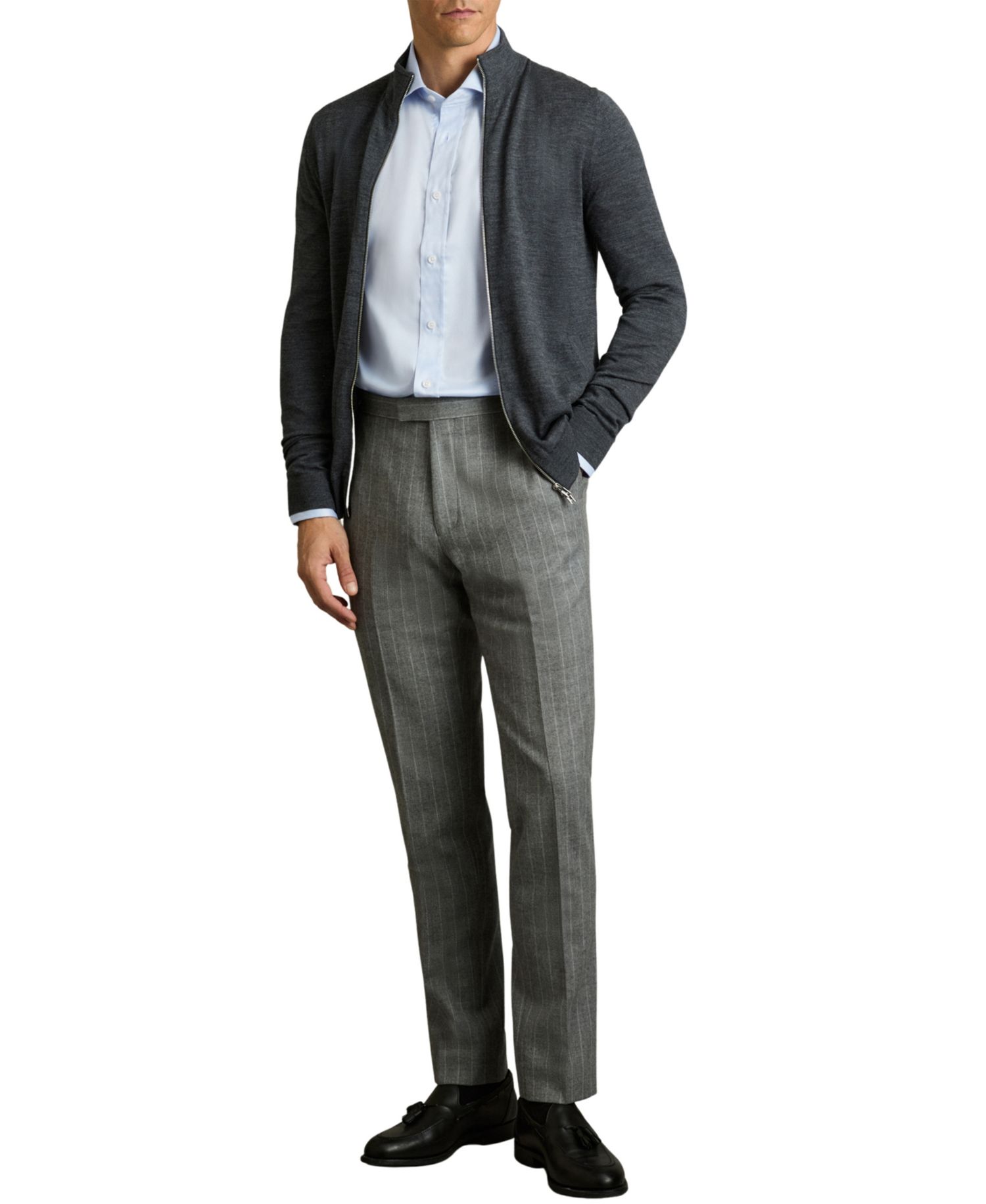 Men's Bishopsgate Long-Sleeve Spread-Collar Stretch Shirt