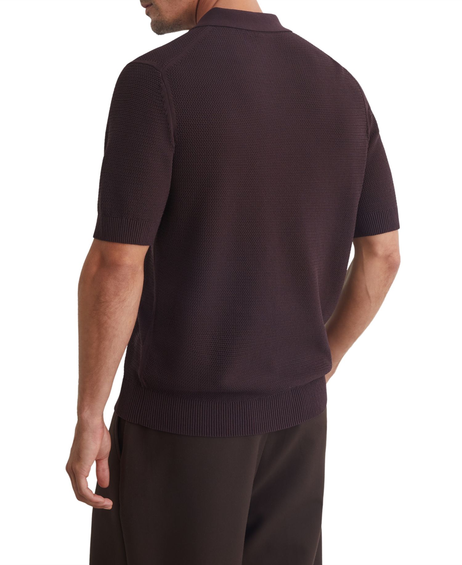 Men's Warren Basket-Stitch Regular-Fit Polo Shirt