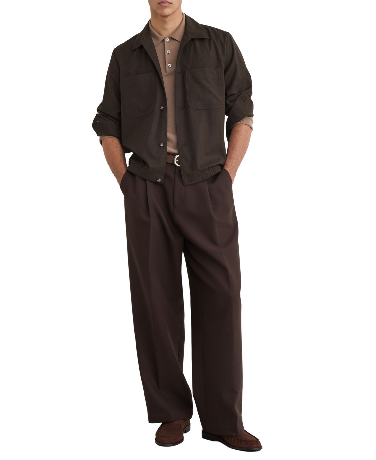 Men's Penge Brushed Wool-Blend Overshirt