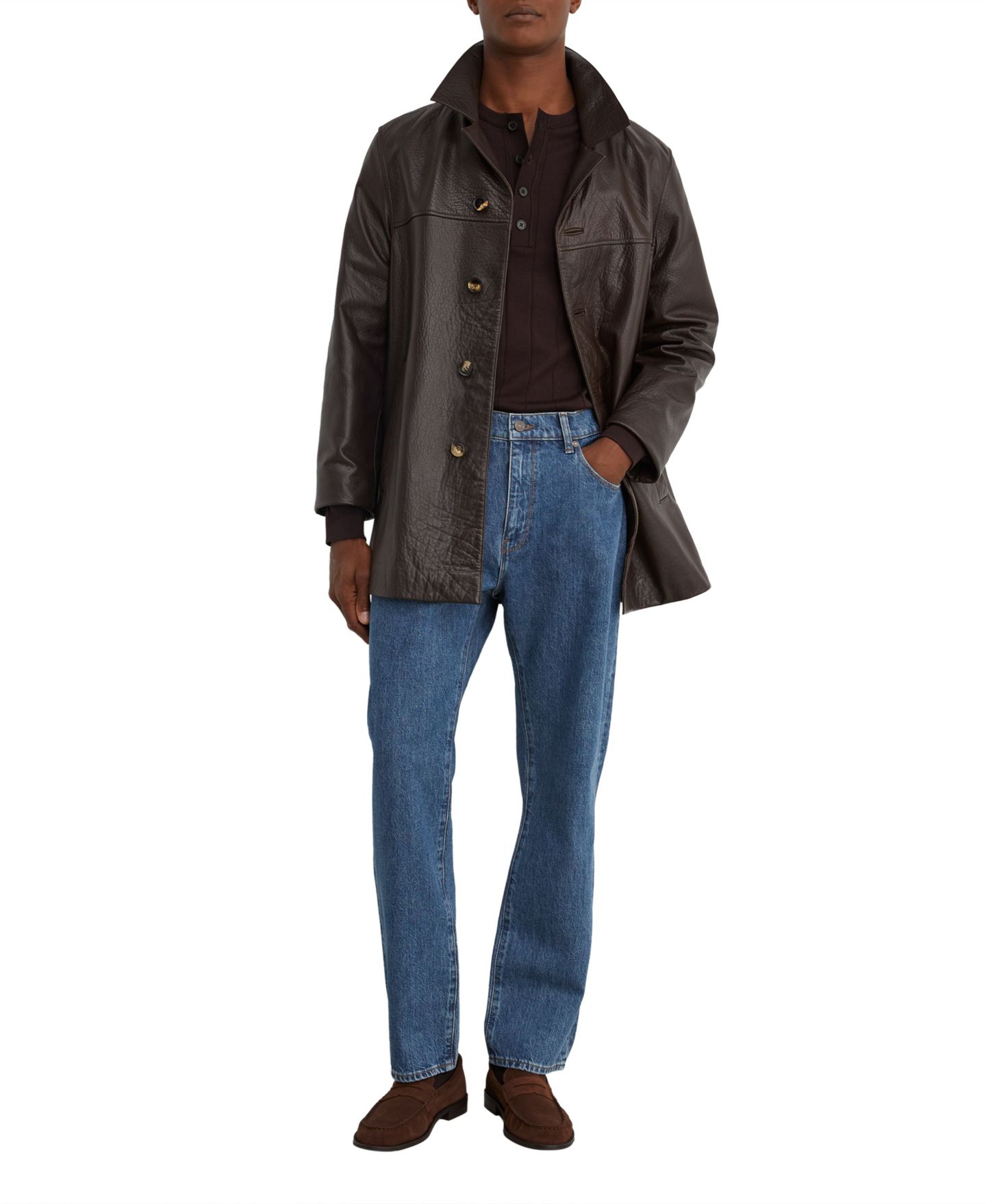 Мужские джинсы REISS Jimmy 100% Cotton Relaxed Straight-Leg — фото 3