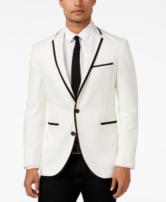 Black jacket 2025 white trim