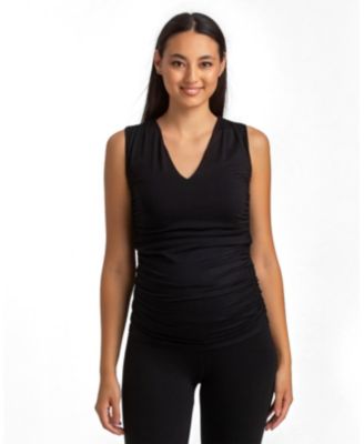 Women's PIETRO BRUNELLI Dolce Ruched V-Neck Tank
