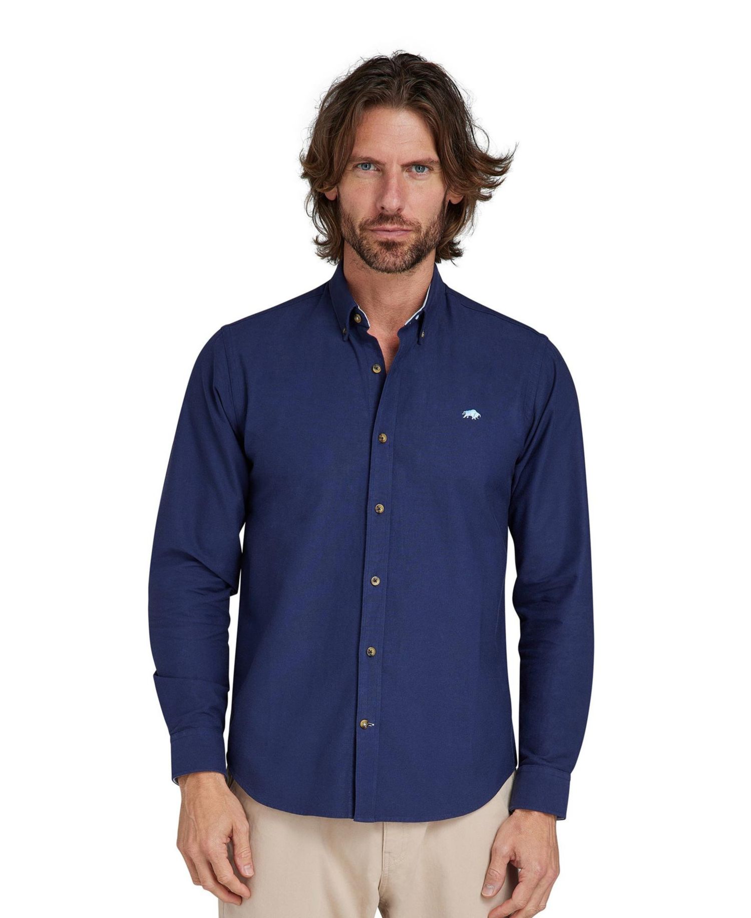 Men's Classic Oxford Long Sleeve Dress Shirts, 2-Pack