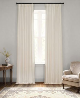 Vintage Textured Faux Dupioni Silk Blackout Curtain