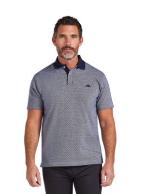 Men's Big & Tall Short-Sleeve Dobby Jersey Polo Shirt