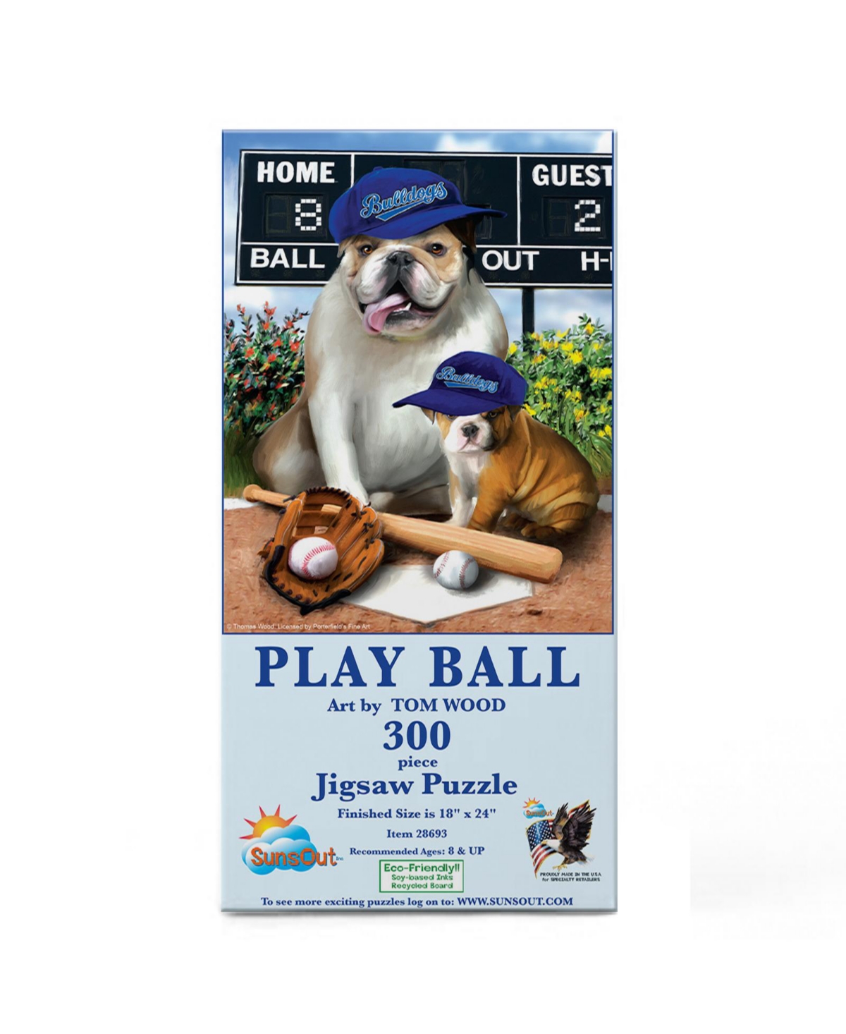 SunsOut Play Ball 300 Piece Jigsaw Puzzle, Ages 15+