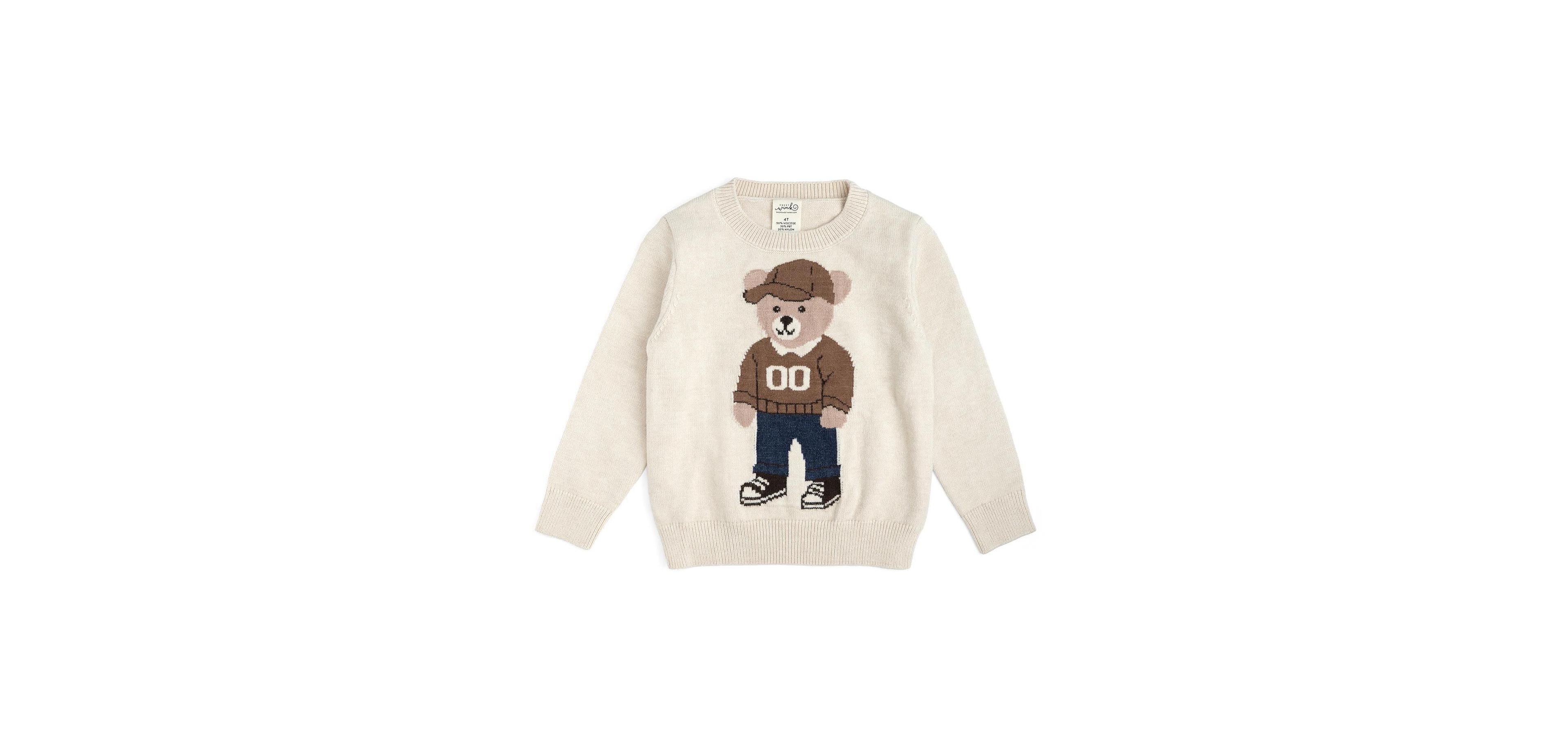 Sweet Wink Toddler Boys Teddy Bear Sweater