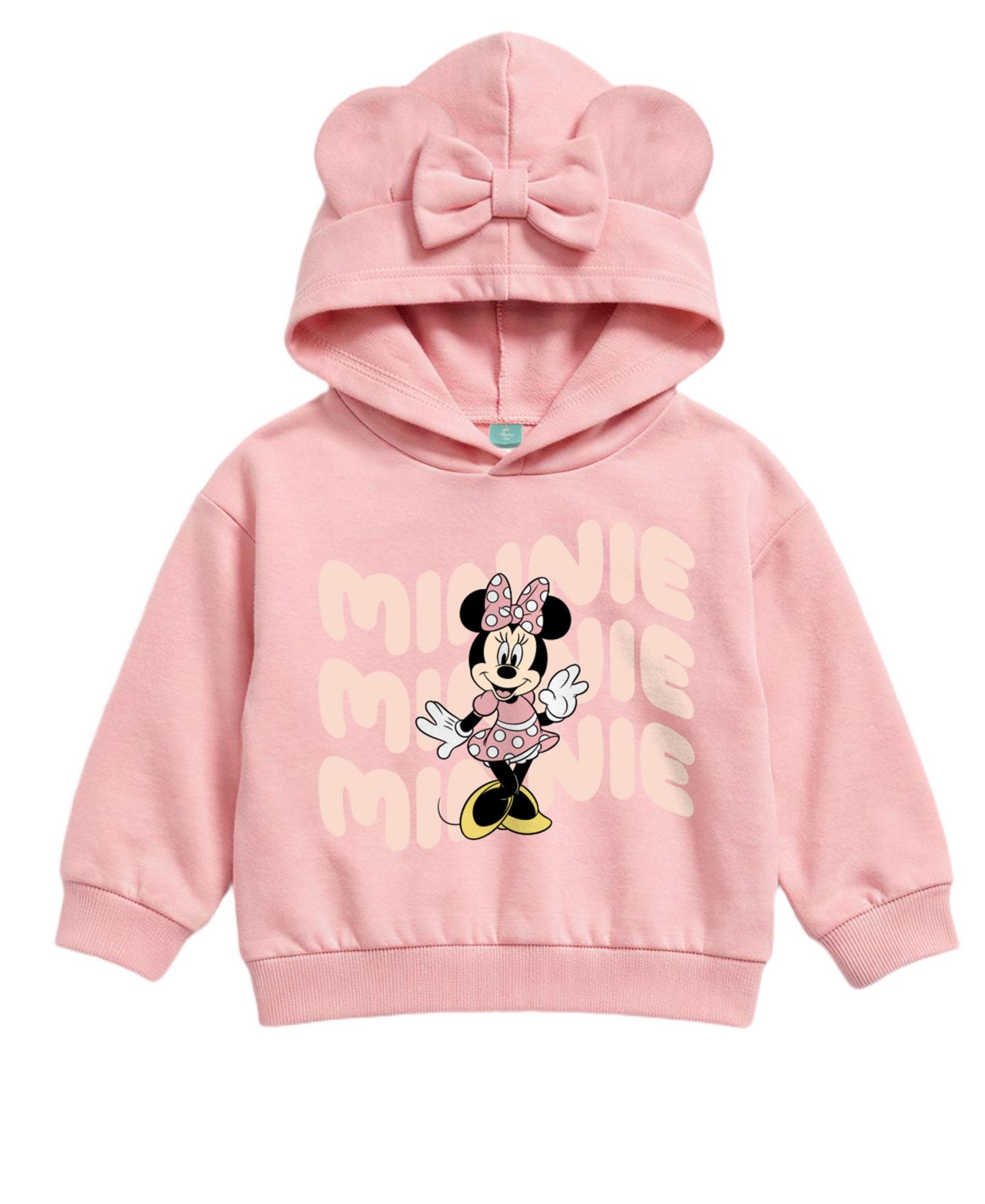 Комплект Disney Minnie Mouse Hooded Long-Sleeve Hoodie and Jogger Pants, 2-Piece Set для девочек-малышей, цвет: Розовый — фото 3
