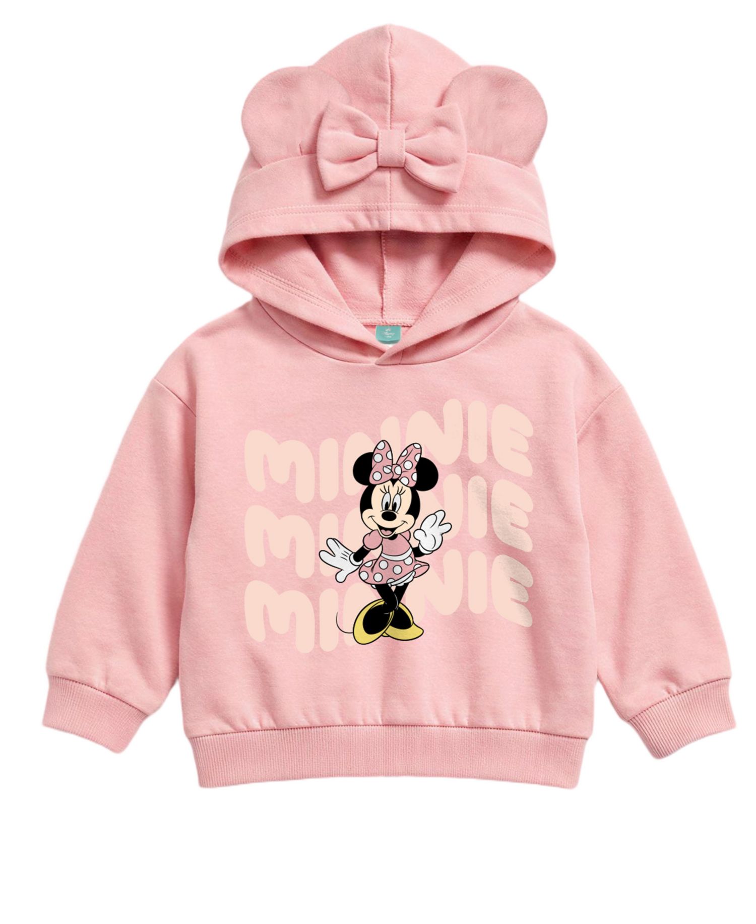 Baby Girls' Minnie Mouse Hooded Long-Sleeve Hoodie and Jogger Pants, 2-Piece Set