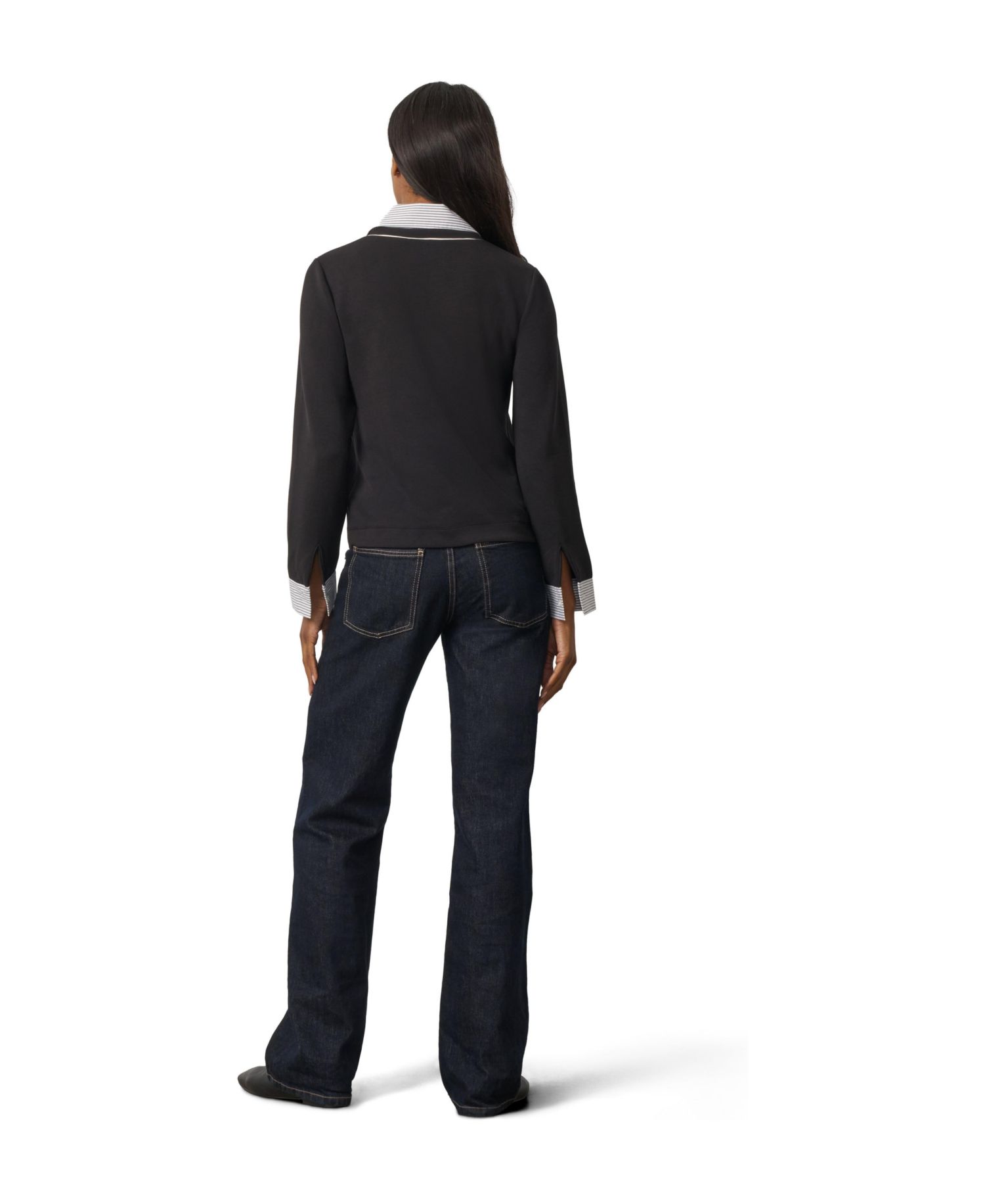 Women's Long-Sleeve Layered V-Neck Top
