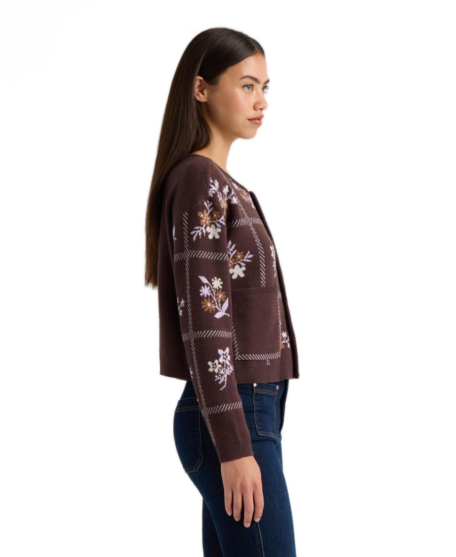 Women's Patchwork Sweater Cardigan