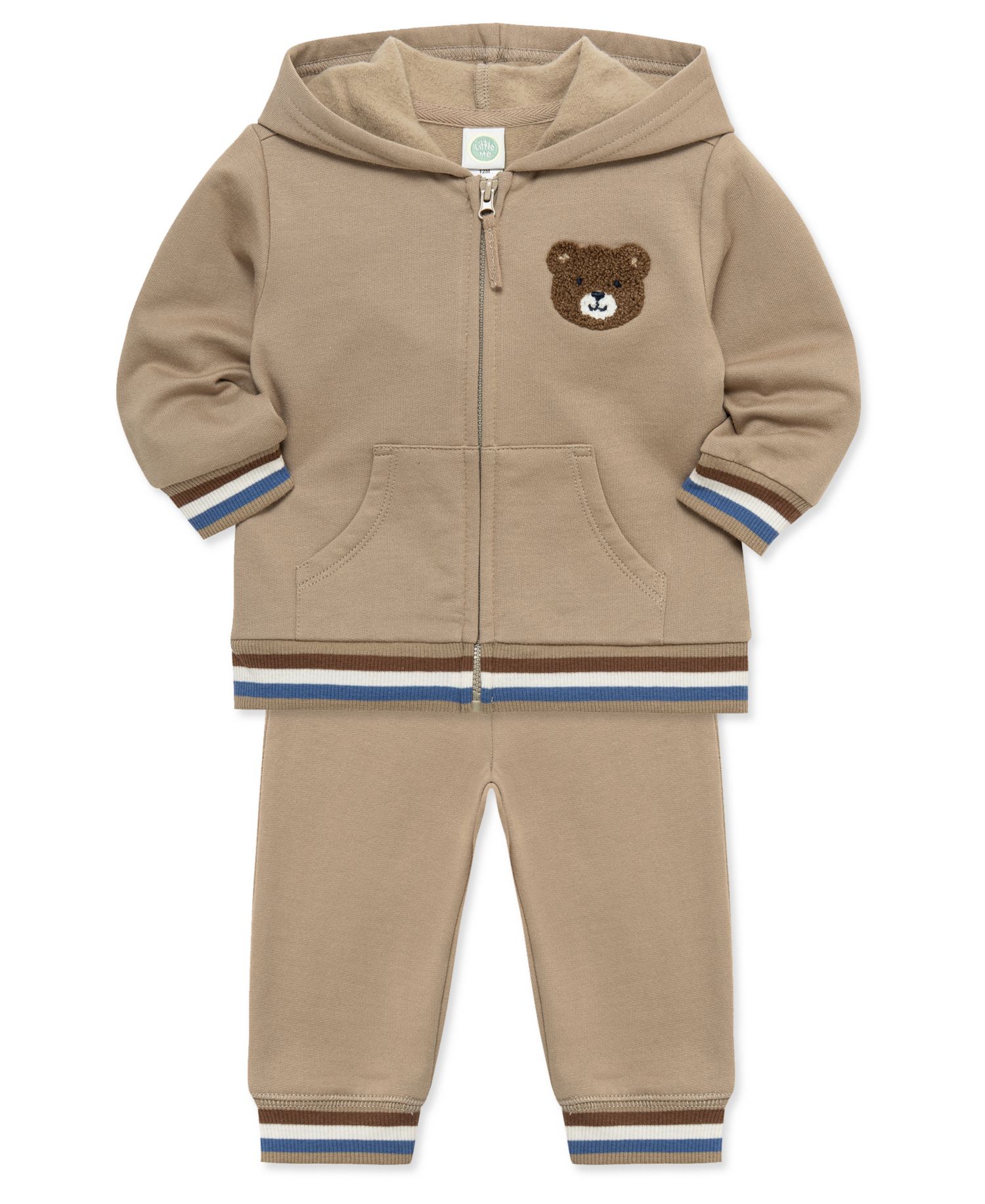 Baby Boys' Bear Zip-Up Hoodie and Jogger Pants, 2-Piece Set