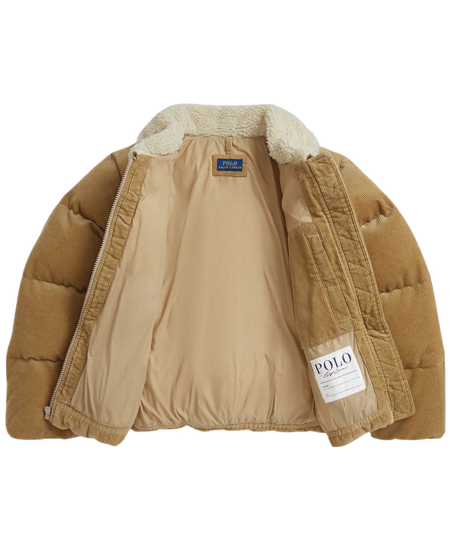 Girls' 7-16 Cotton Corduroy Down Jacket