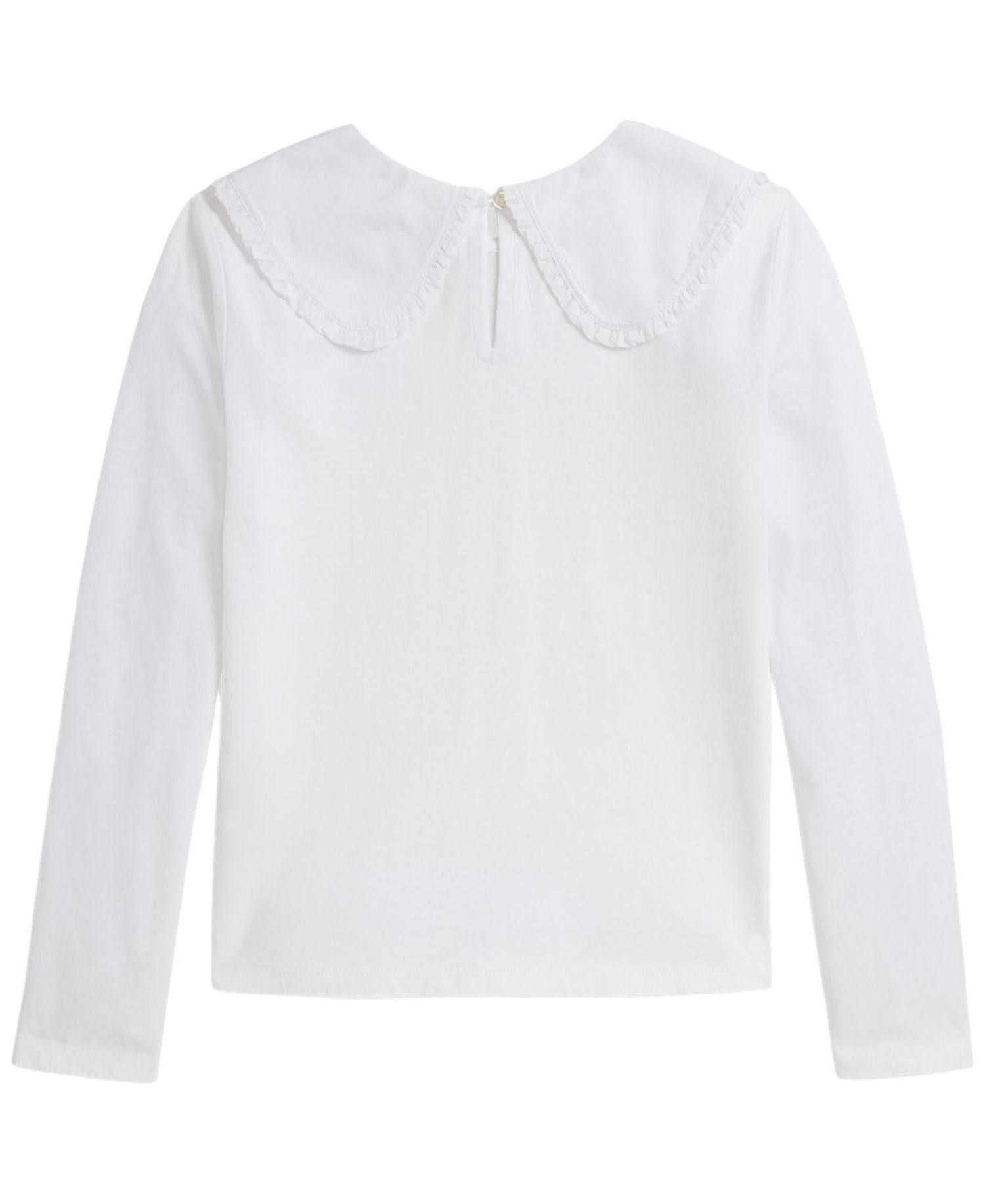 Girls' 7-16 Ruffled Cotton Jersey T-Shirt