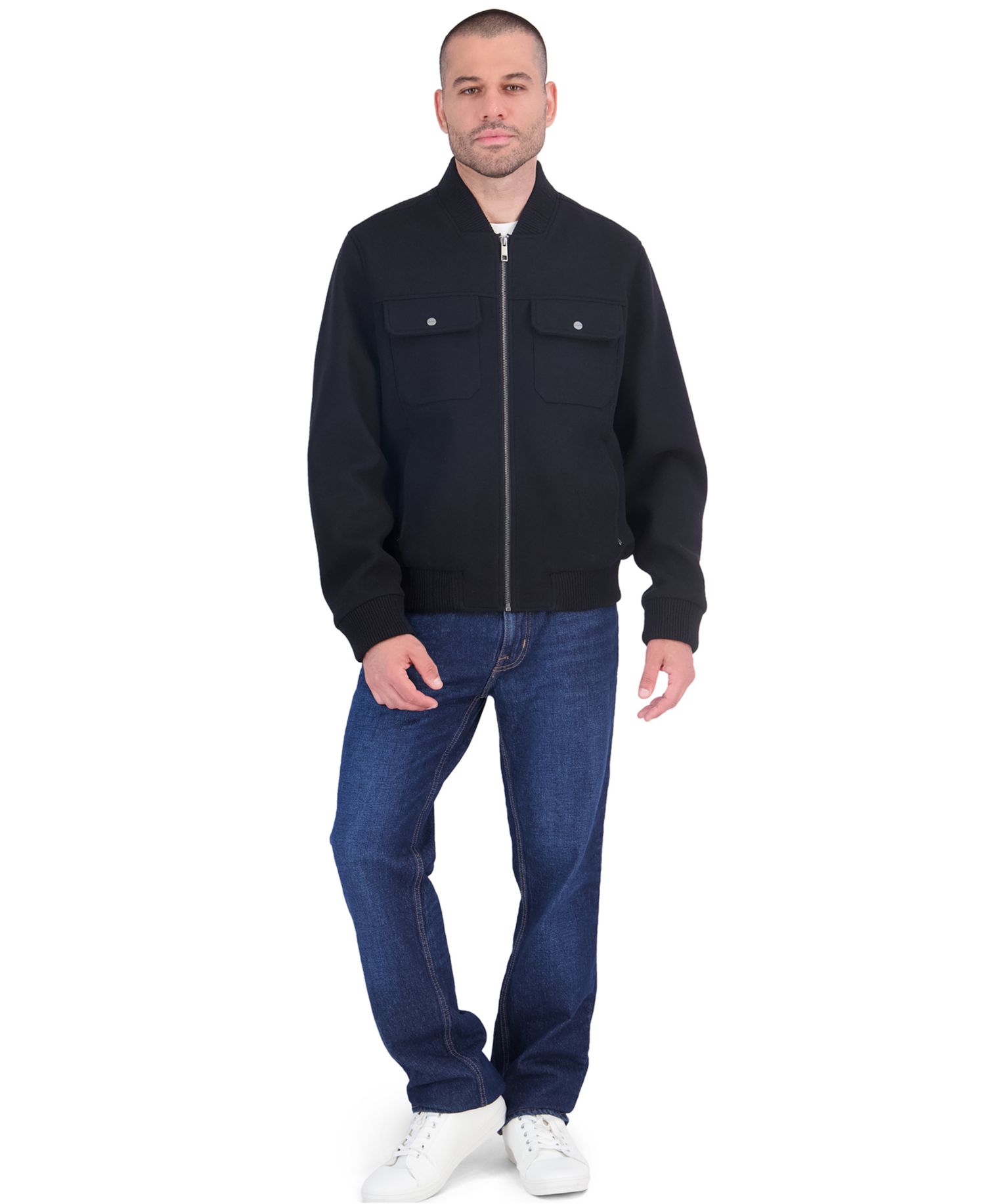 Men's Wool Bomber Jacket