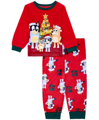 Toddler Boys' 2T-4T Gift Time Cozy Velour Pajama, 2-Piece Set
