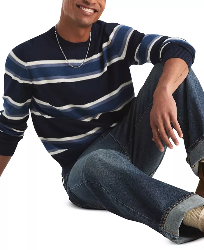 Men's Striped Crewneck Sweater - thumbnail 8