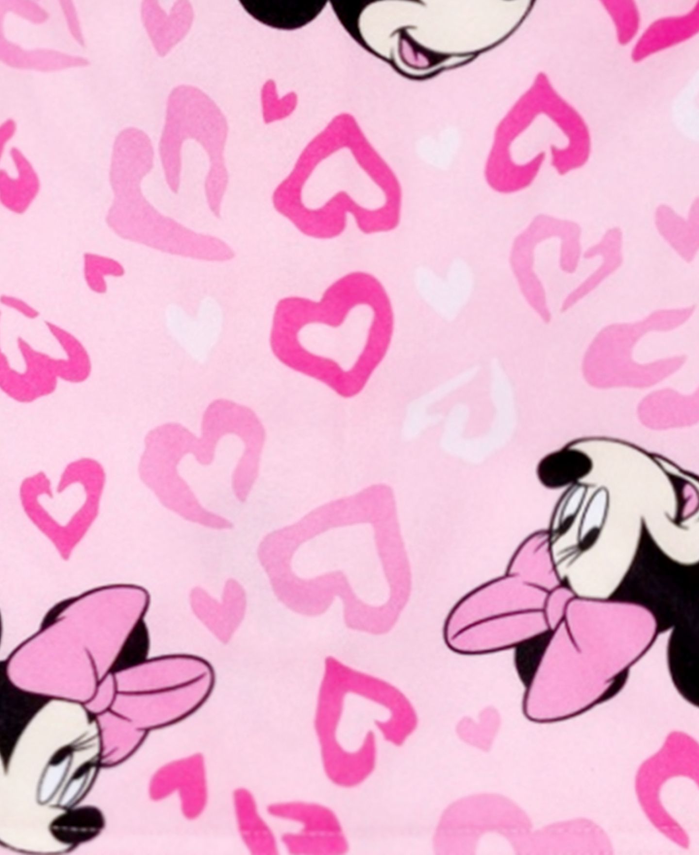 Детская пижама Ame с Minnie Mouse, леопард и сердечки, 2 предмета, 2T-4T, цвет: Розовый — фото 3