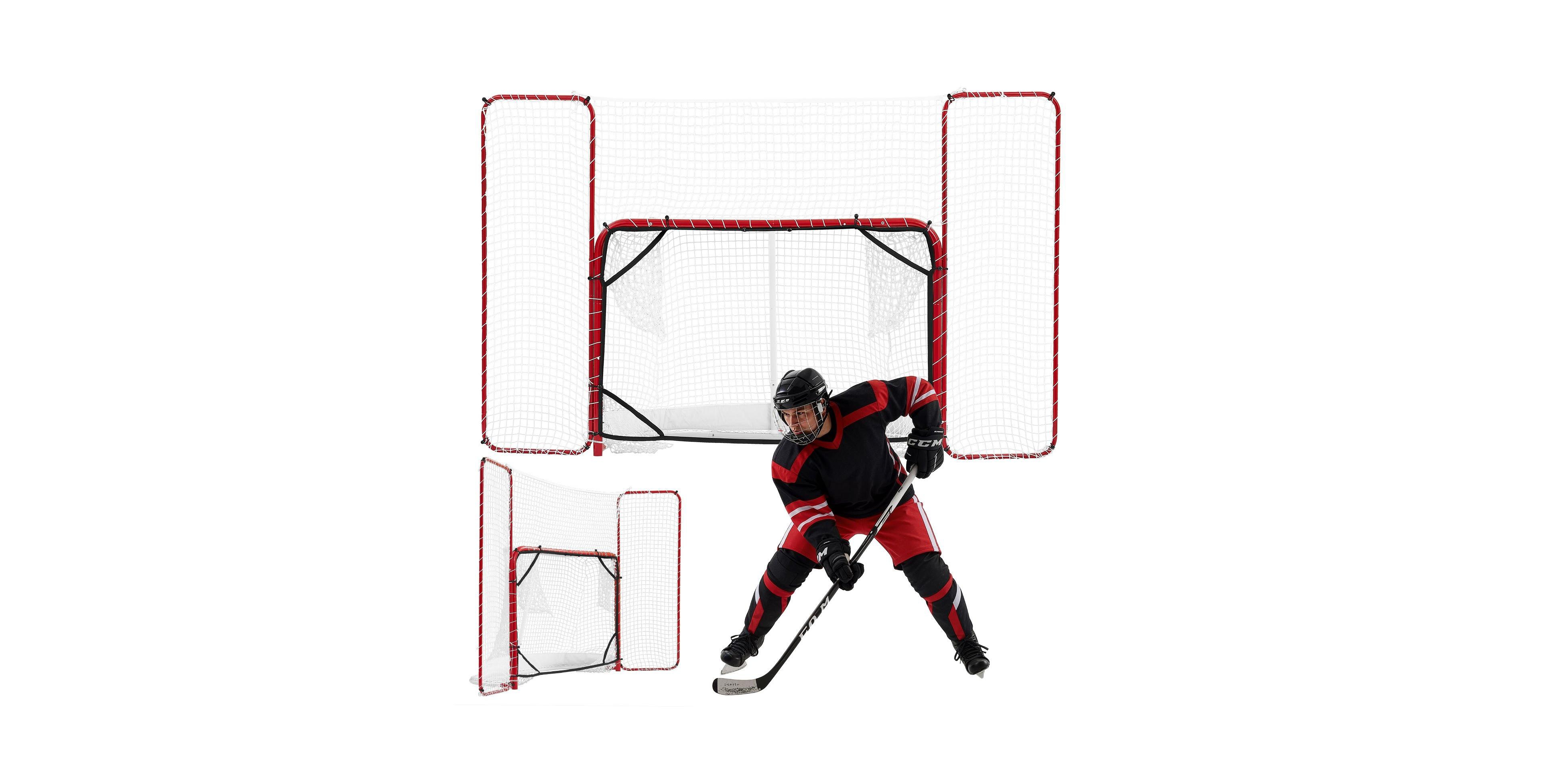 Glintex Street Hockey Goal with Backstop and Targets, 10 x 6 feet