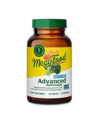 Advanced Multivitamin for Men 55+ with Choline, Vitamin C, D3, B12 and Zinc, Healthy Aging, 60 Ct