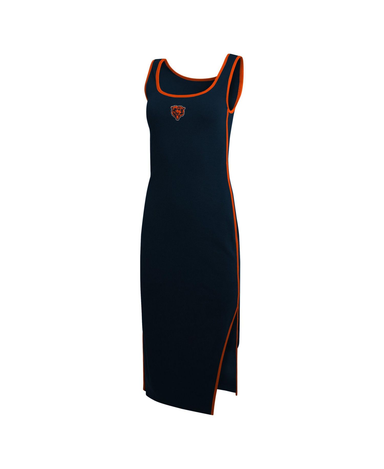 Women's Navy Chicago Bears Ribbed Tank Dress