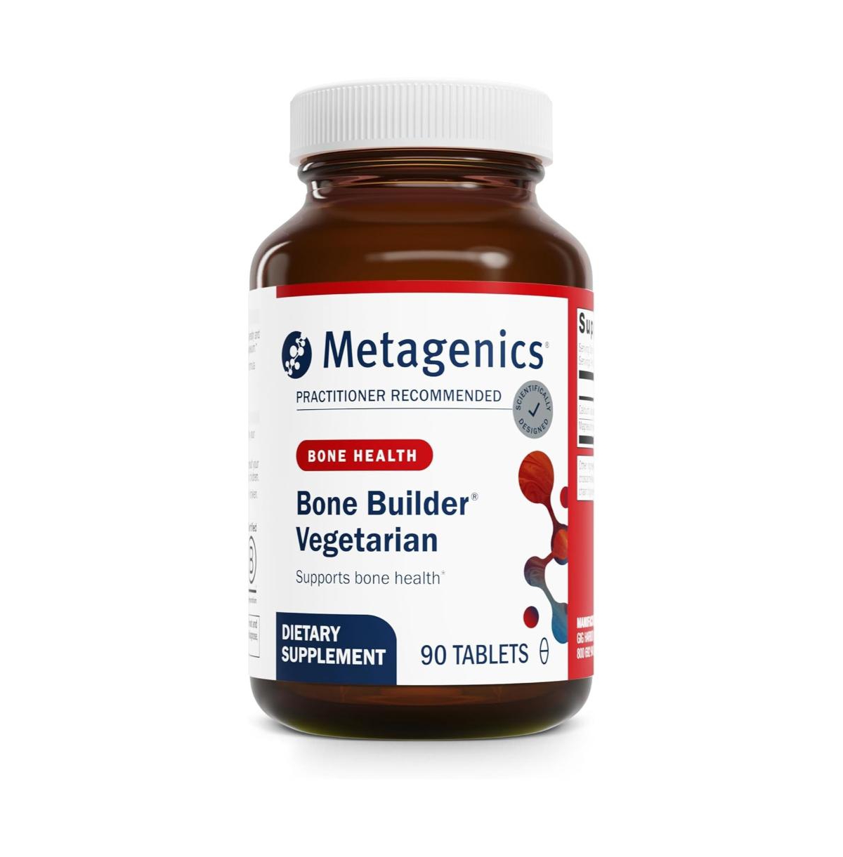 Metagenics Bone Builder Vegetarian Balanced Calcium and Magnesium Mineral Complex Supports Bone Density, Heart, Nerve and Sleep Health 90 Servings