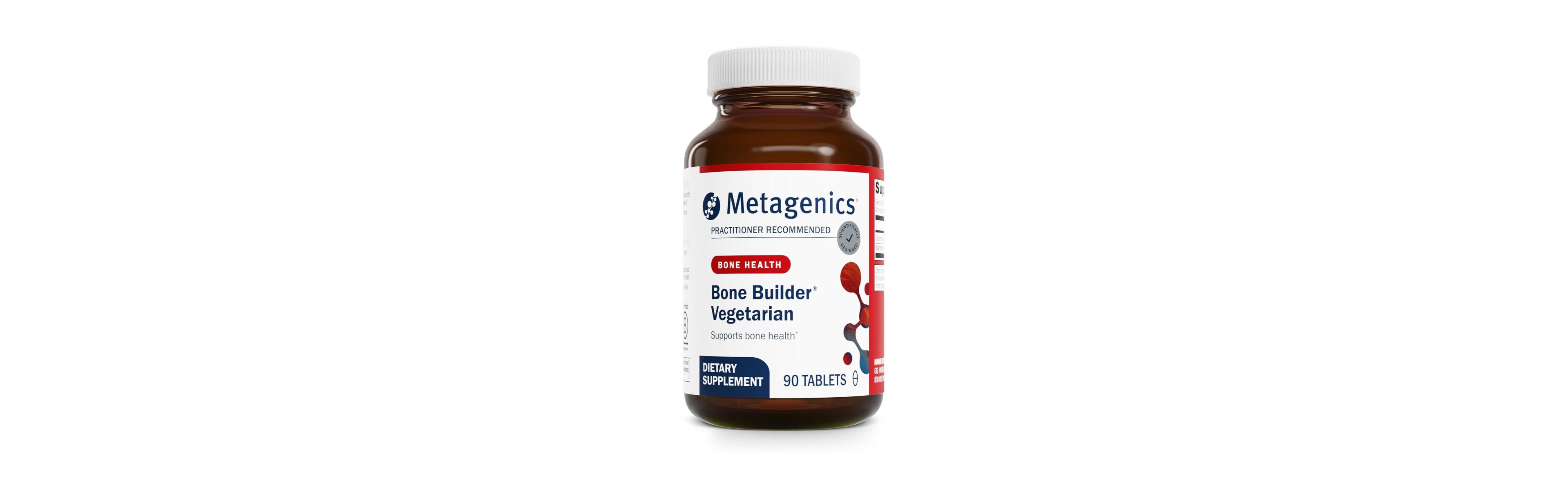 Metagenics Bone Builder Vegetarian Balanced Calcium and Magnesium Mineral Complex Supports Bone Density, Heart, Nerve and Sleep Health 90 Servings