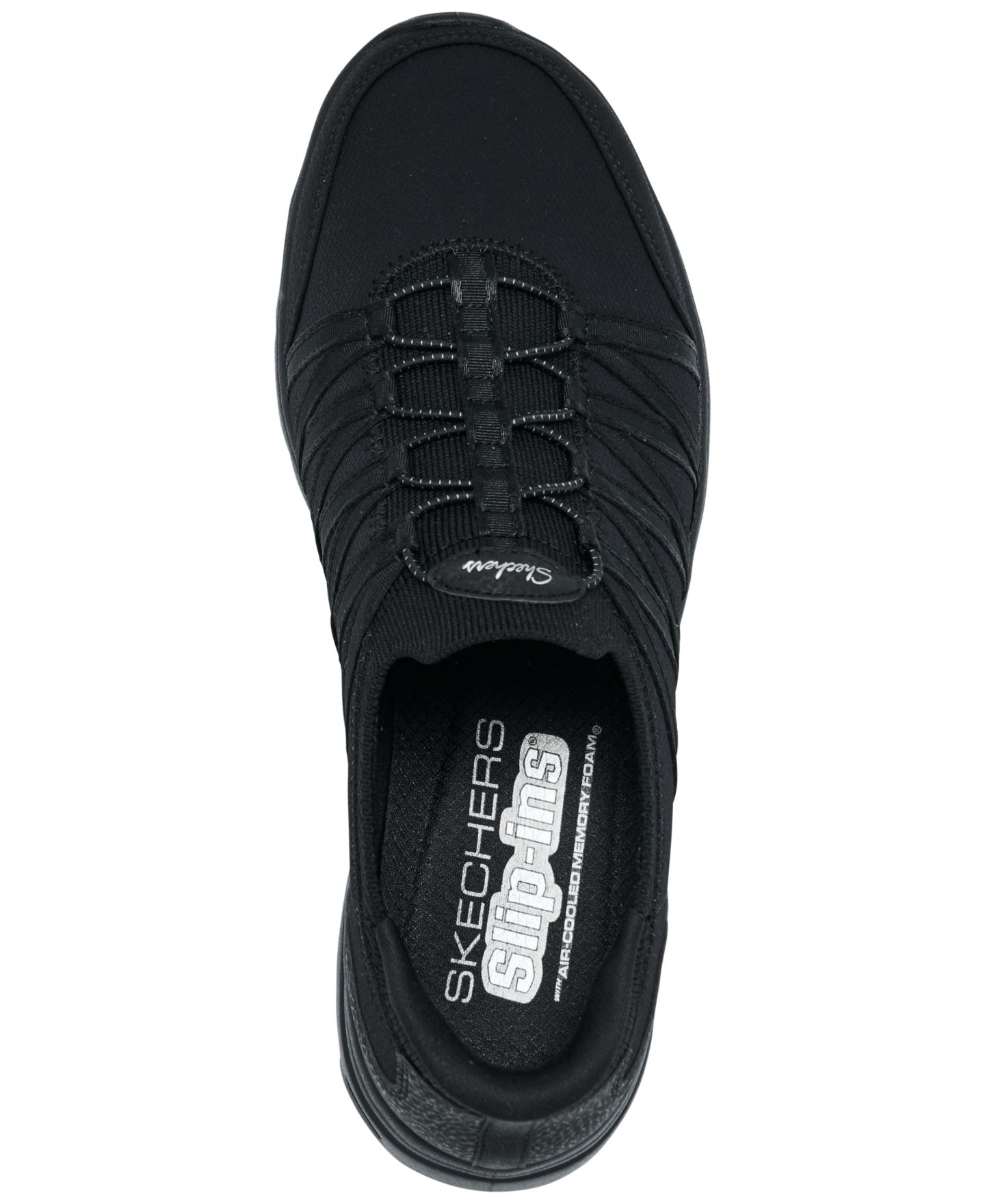 Женские кроссовки Skechers Slip-ins: Glide-Step Comfort - Steady Grace Athletic Walking, цвет: Чёрный / Коричневый — фото 5