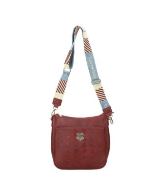 Women's Hogwarts Crest Maroon Crossbody Bag