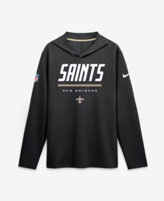 Men's New Orleans Saints Sideline Game On Lightweight Long-Sleeve Hoodie