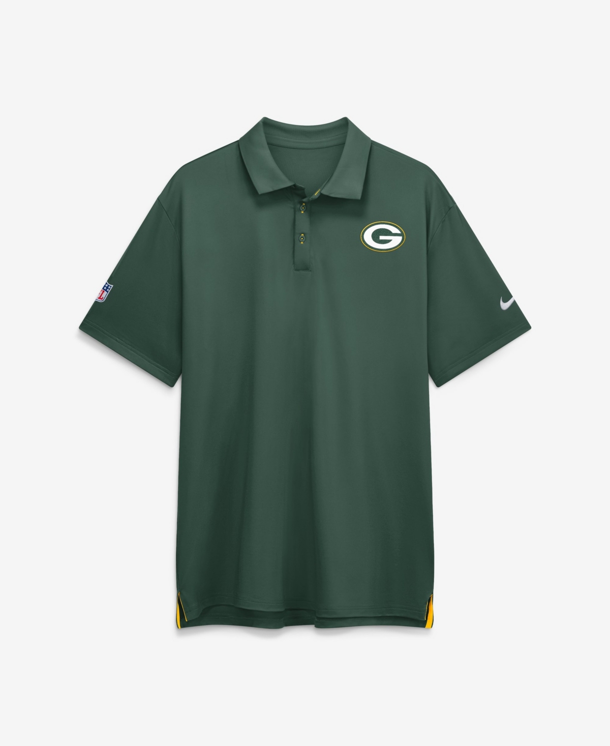 Nike Men's Green Bay Packers Sideline Tour Dri-fit Polo Shirt