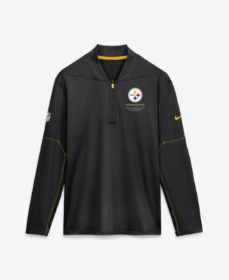 Men's Pittsburgh Steelers Sideline Half-Zip Midweight Pullover Sweatshirt