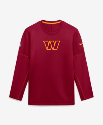 Men's Washington Commanders Sideline Coaches Midweight Crewneck Sweatshirt