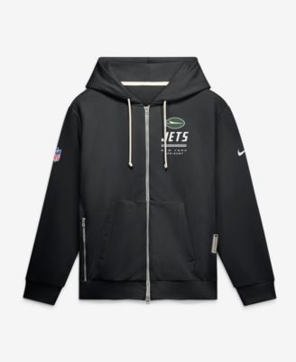 Men's New York Jets Quarterback Scramble Loose-Fit Full-Zip Hoodie