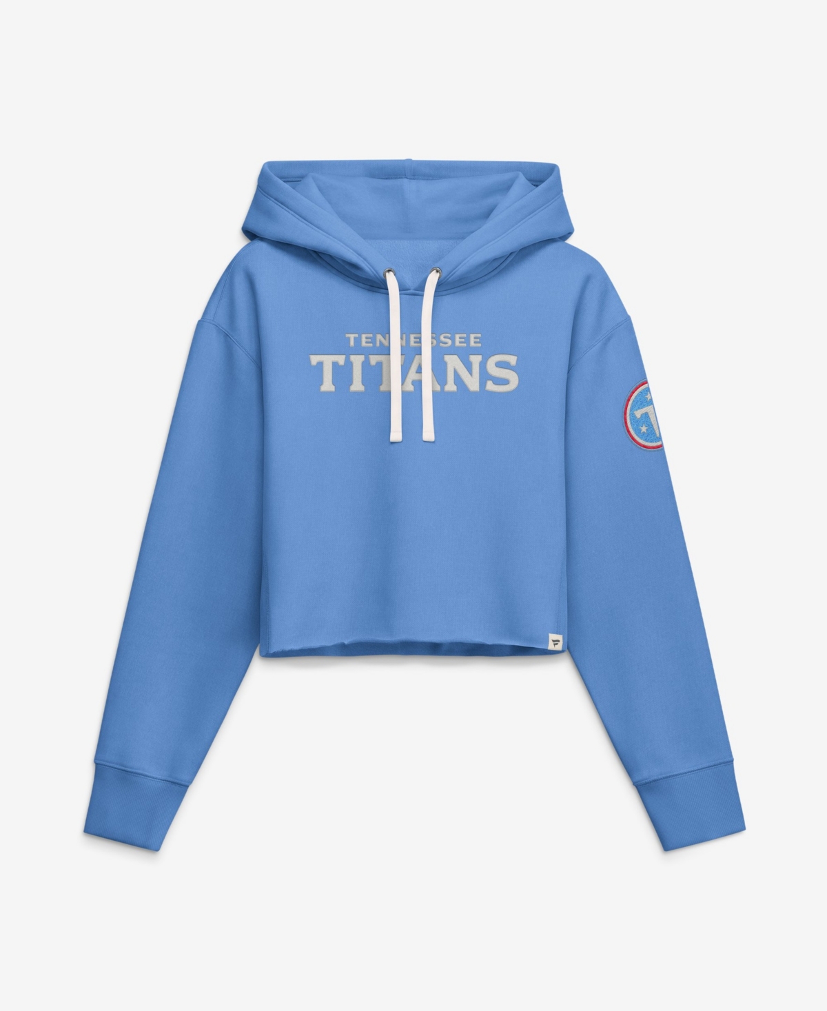 Fanatics Women's Tennessee Titans Heritage Oversized-Cropped Hoodie - Blue