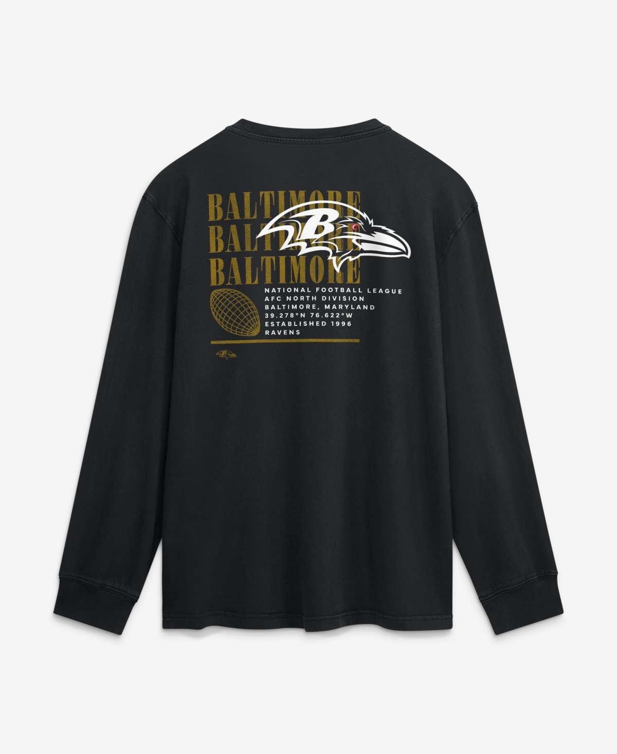 Fanatics Men's Baltimore Ravens Fullback Drive Long-Sleeve Relaxed-Fit T-Shirt
