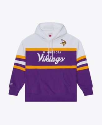 Men's Minnesota Vikings Head Coach Embroidered Graphics Fleece-Lined Hoodie