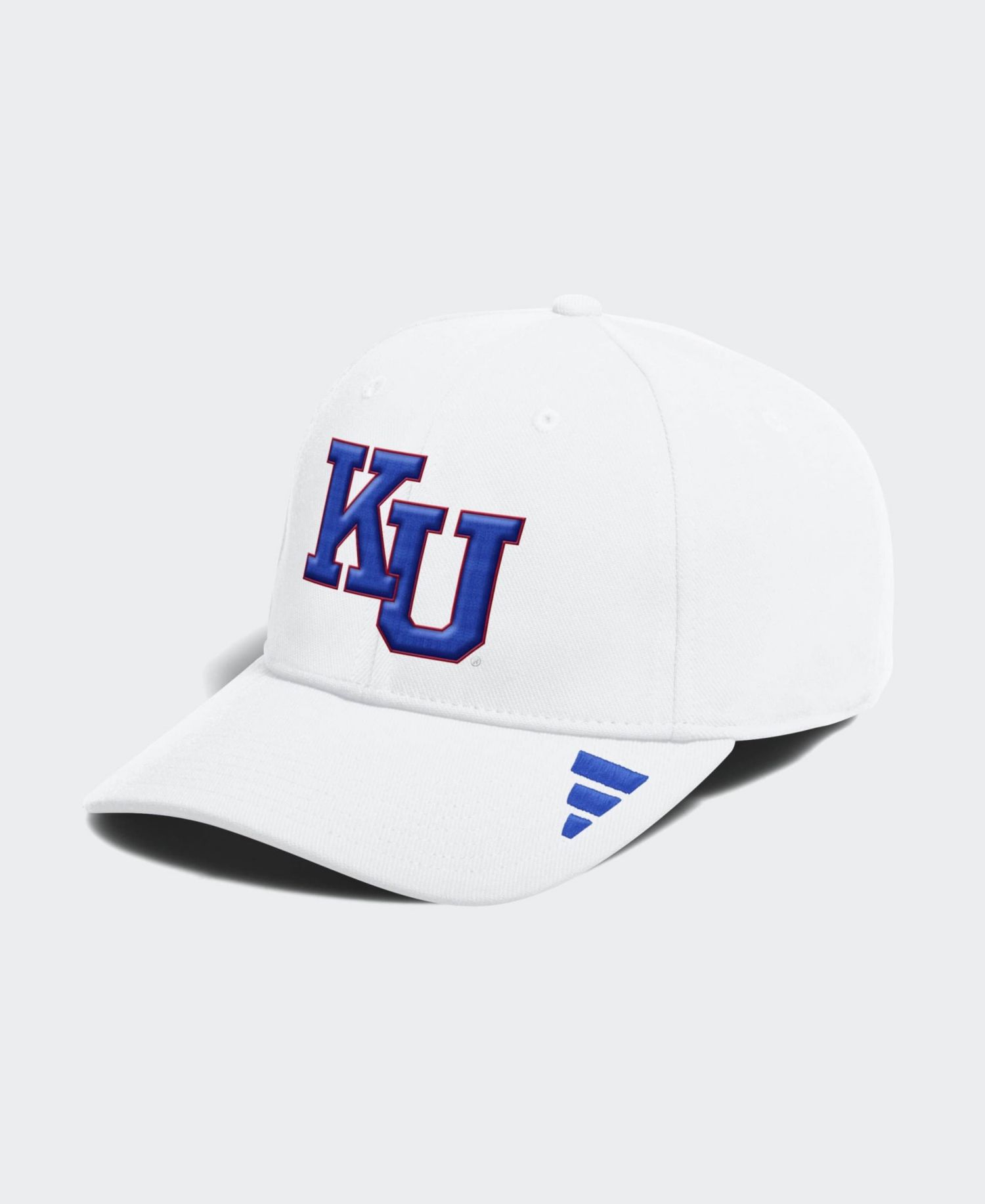 Kansas Jayhawks 2026 Sideline Flex Structured Embroidered Fabric Applique Hat