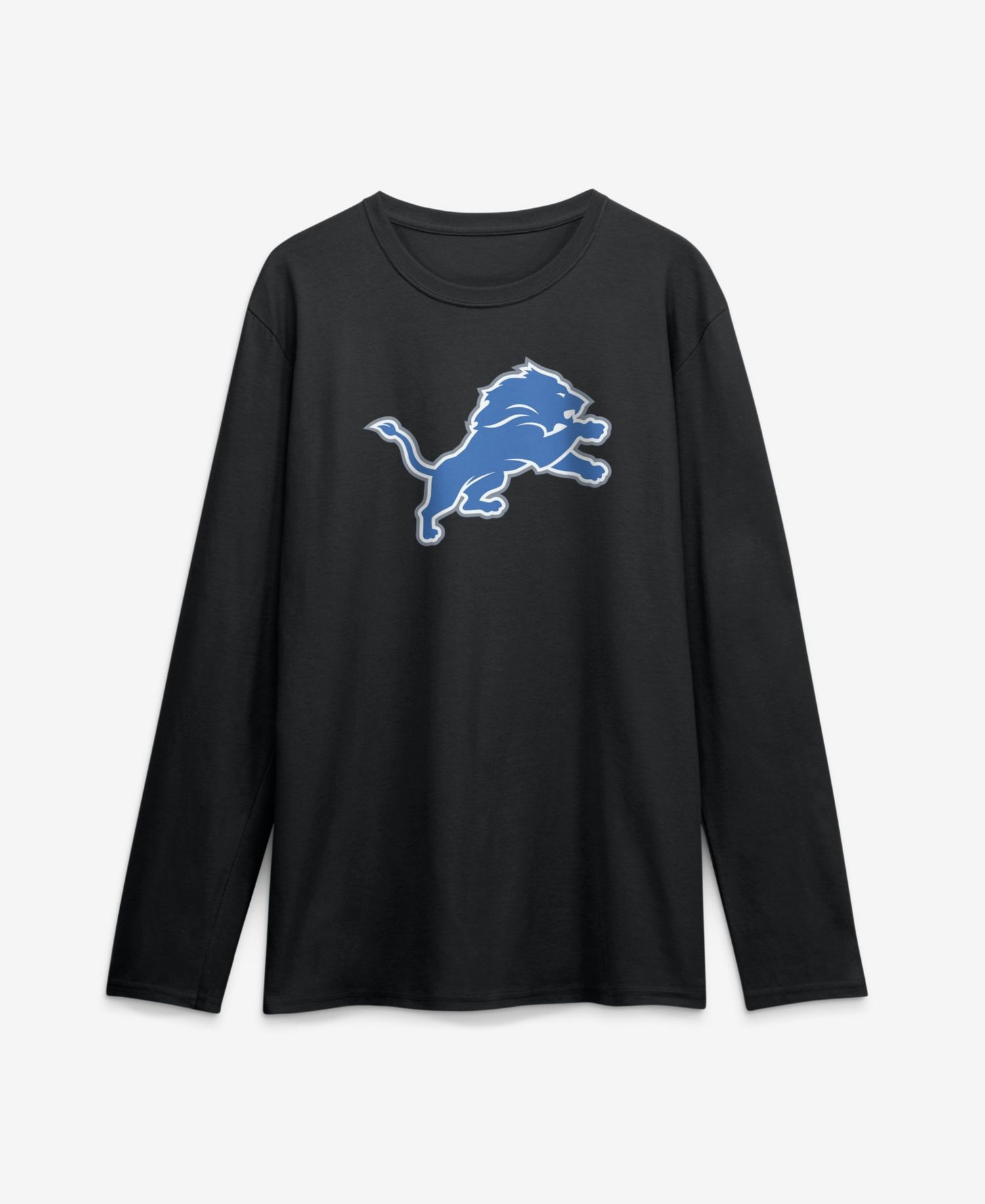 Men's Detroit Lions Long Sleeve Screen-Printed T-Shirt