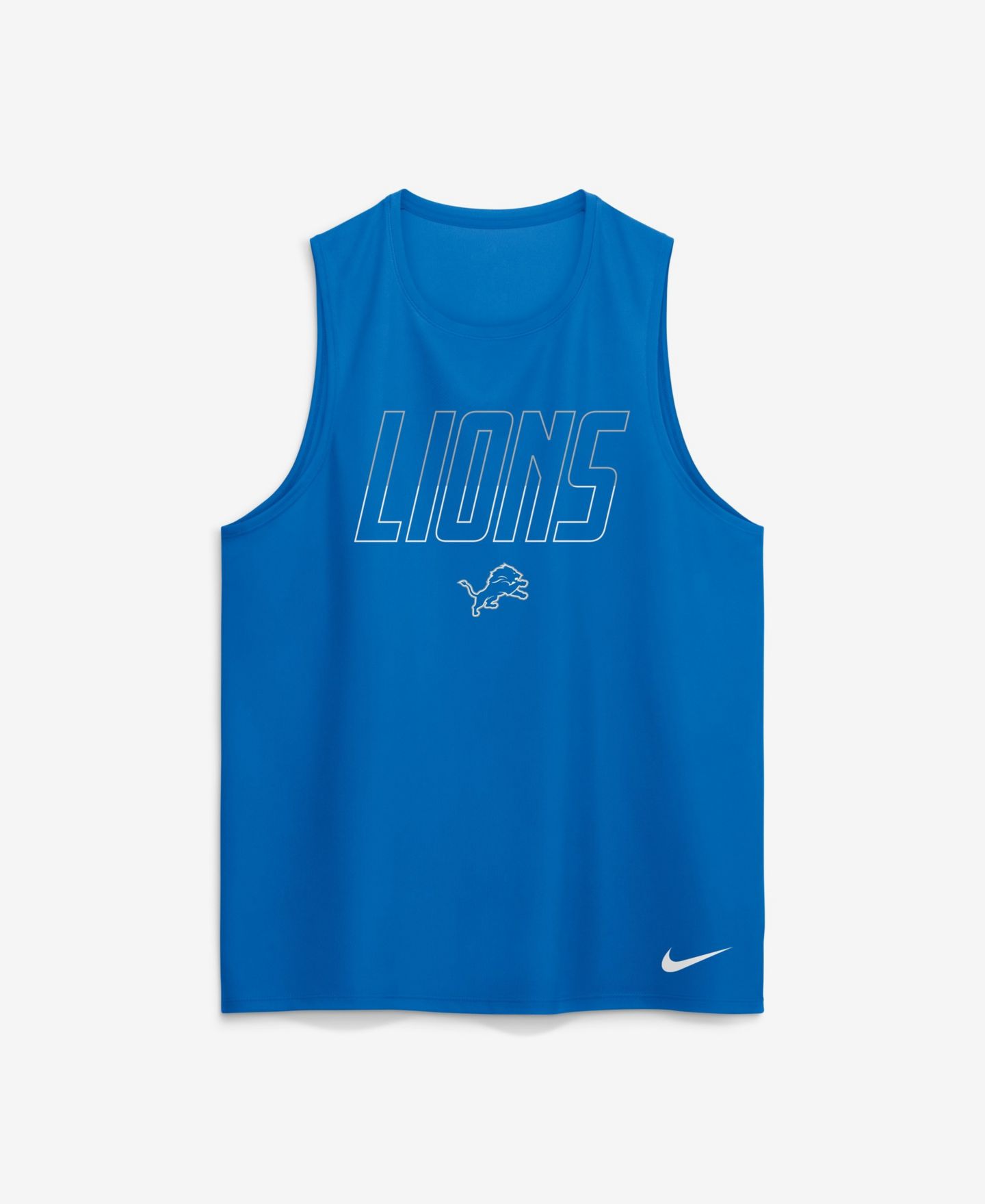 Мужской топ Nike Detroit Lions Kickoff Miler Double Pique Droptail — фото 2