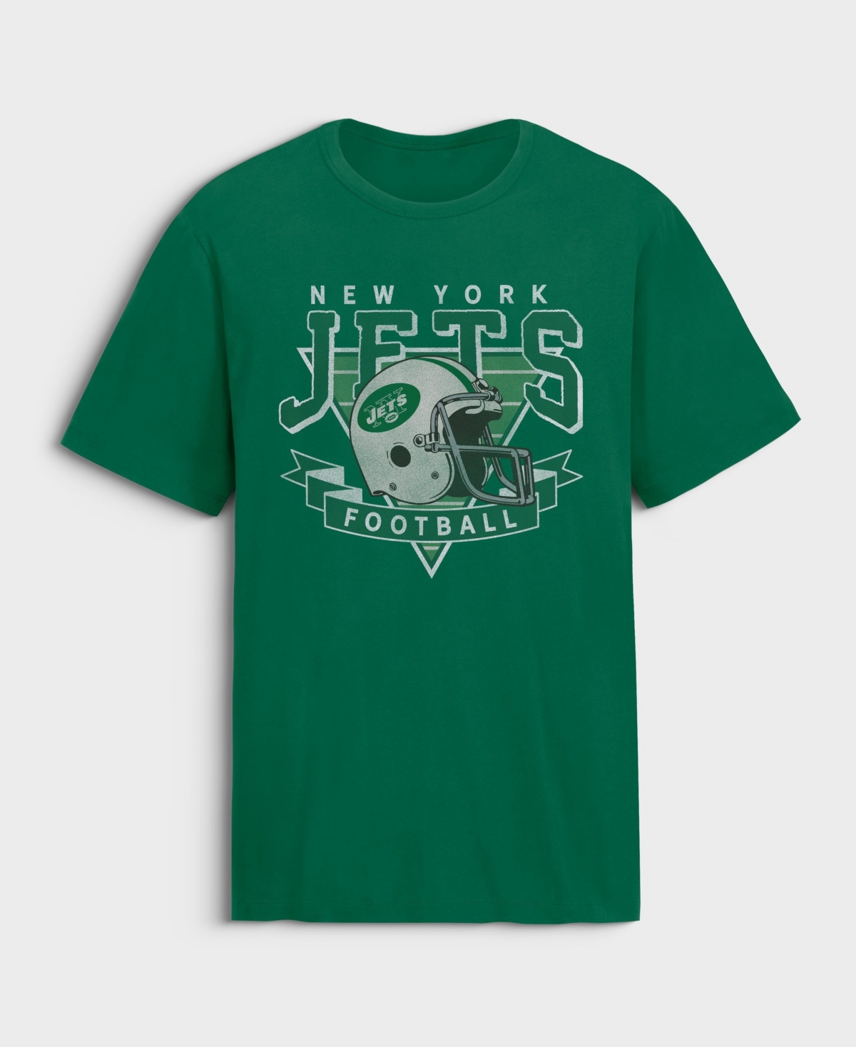 Fanatics Men's New York Jets Old Fashion Rushing Legacy Retro Crewneck T-Shirt - Green