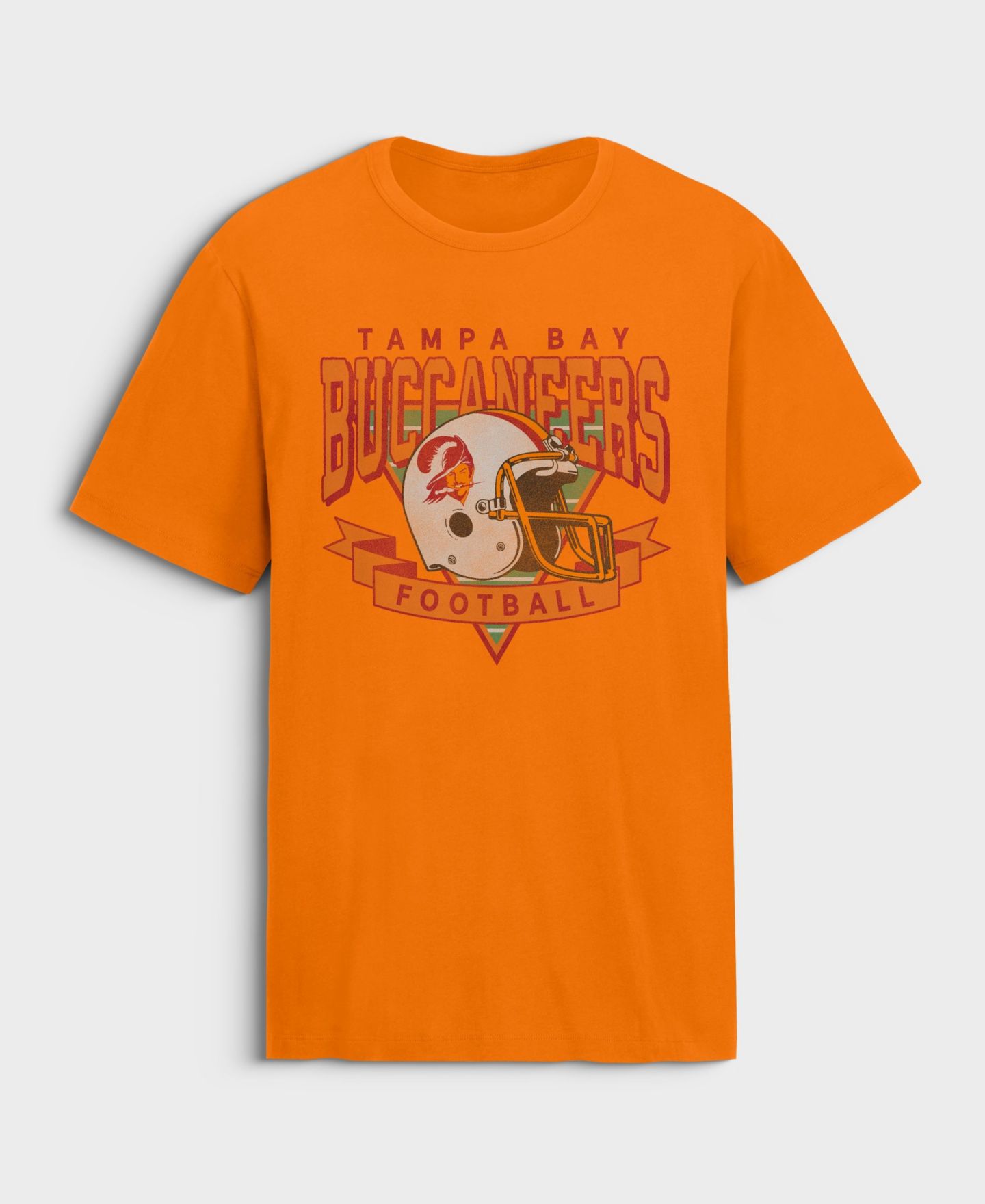 Мужская футболка Fanatics Tampa Bay Buccaneers Retro Old Fashion Rushing Legacy Crewneck — фото 1