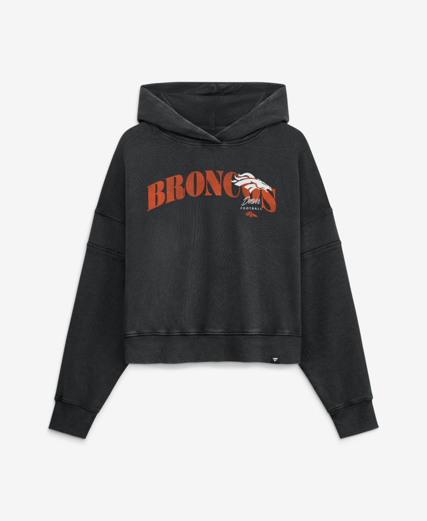 Женское худи Fanatics Denver Broncos Counter Run Oversized-Fit French Terry Pullover — фото 1