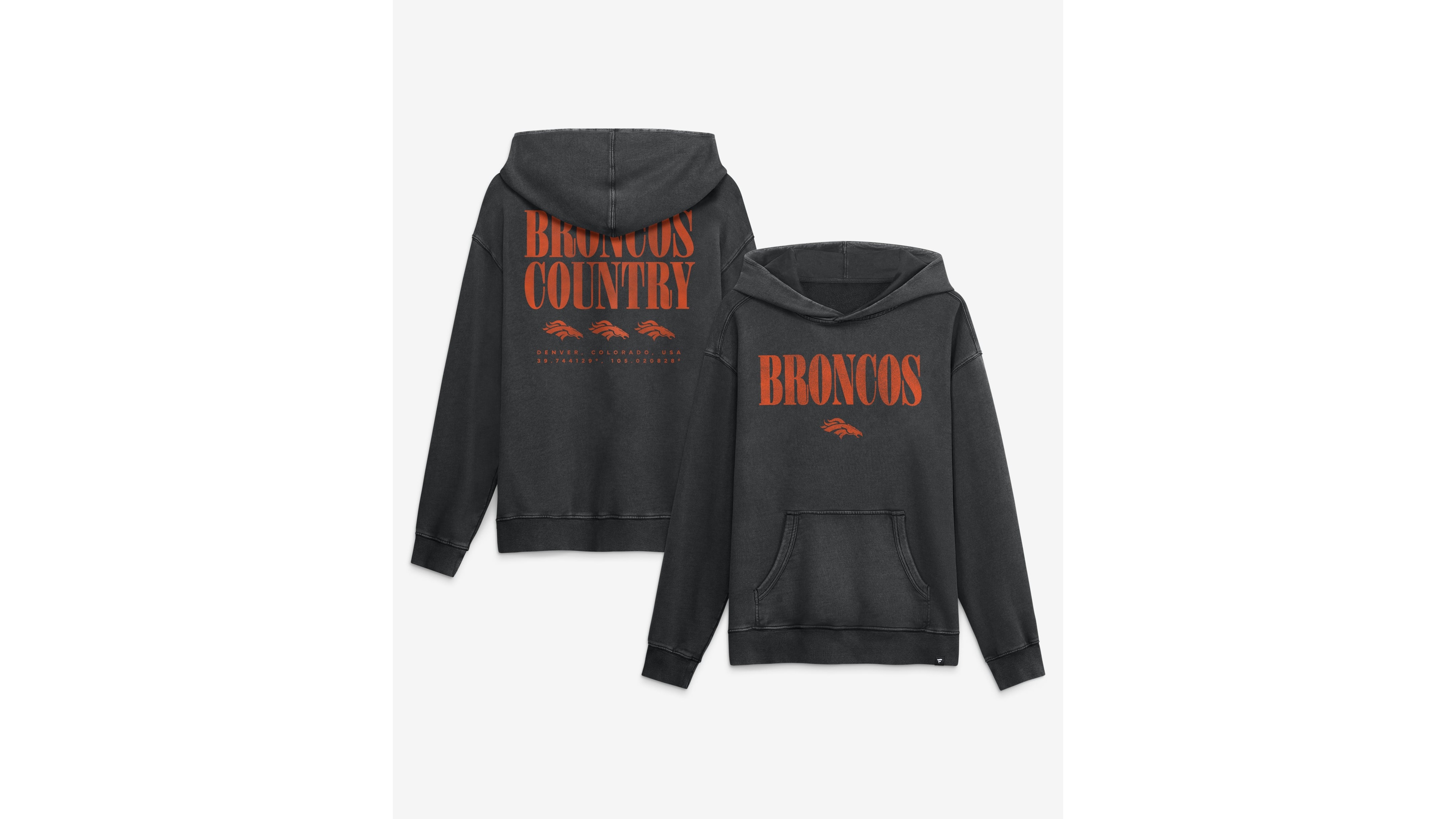 Fanatics Men's Denver Broncos Intense Rivalry Relaxed-Fit Hooded Pullover