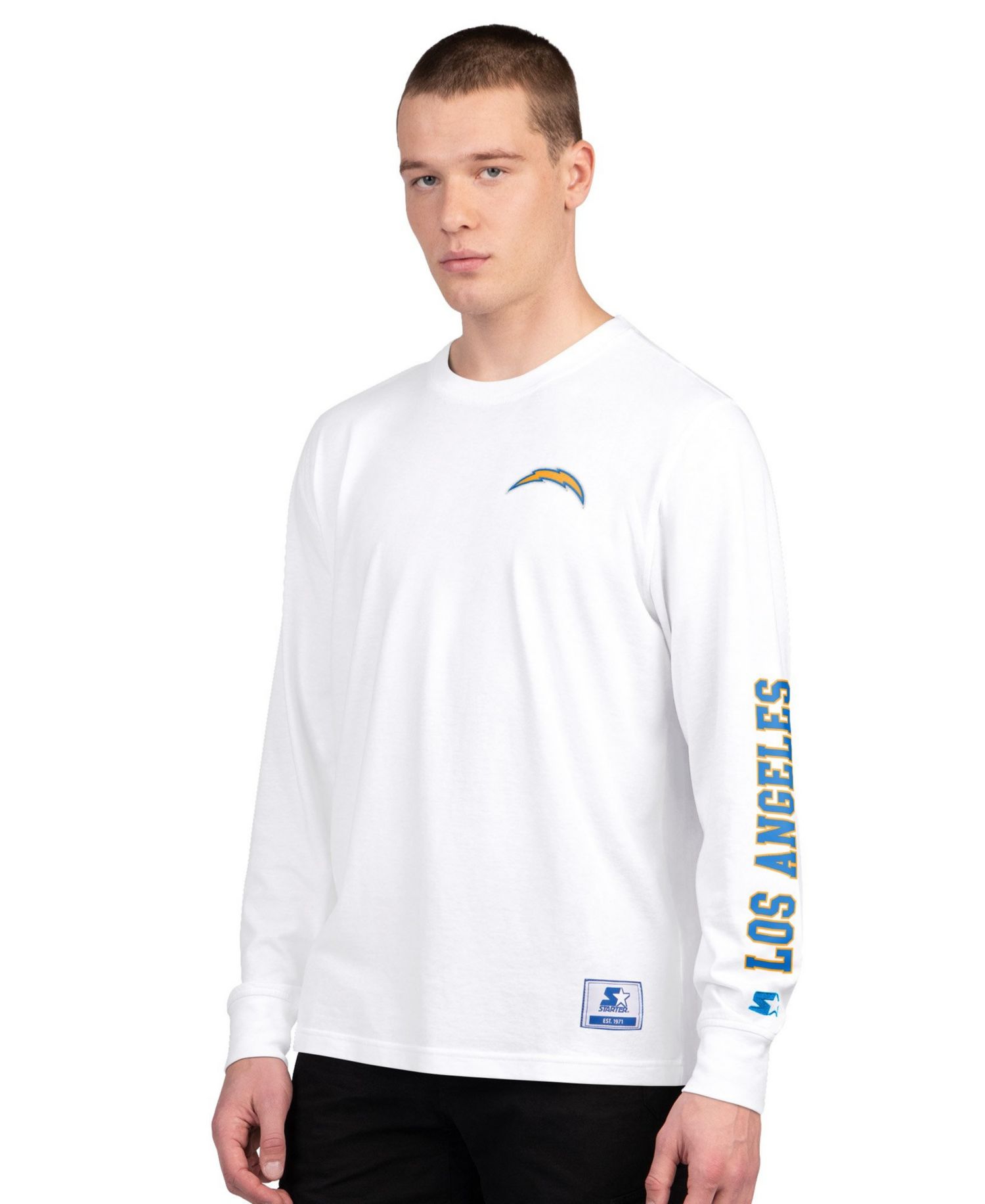 Men's Los Angeles Chargers Graphic Short-Sleeve and Long-Sleeve T-Shirt, 2-Piece Set