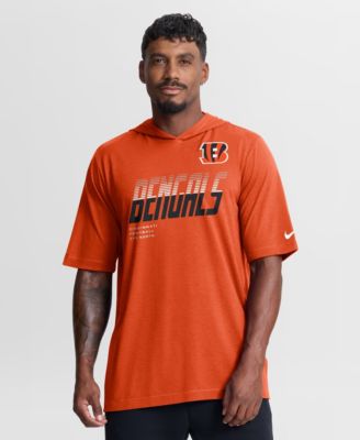Men's Cincinnati Bengals Tri-Blend Short-Sleeve Hoodie