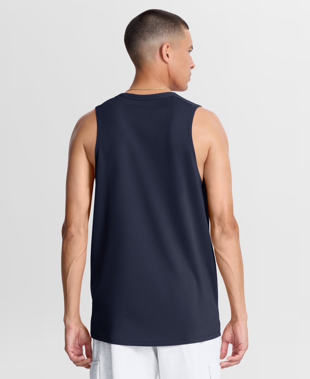 Nike Men's Seattle Seahawks Kickoff Miler Dri-fit Sleeveless Crewneck Double Pique Tank Top