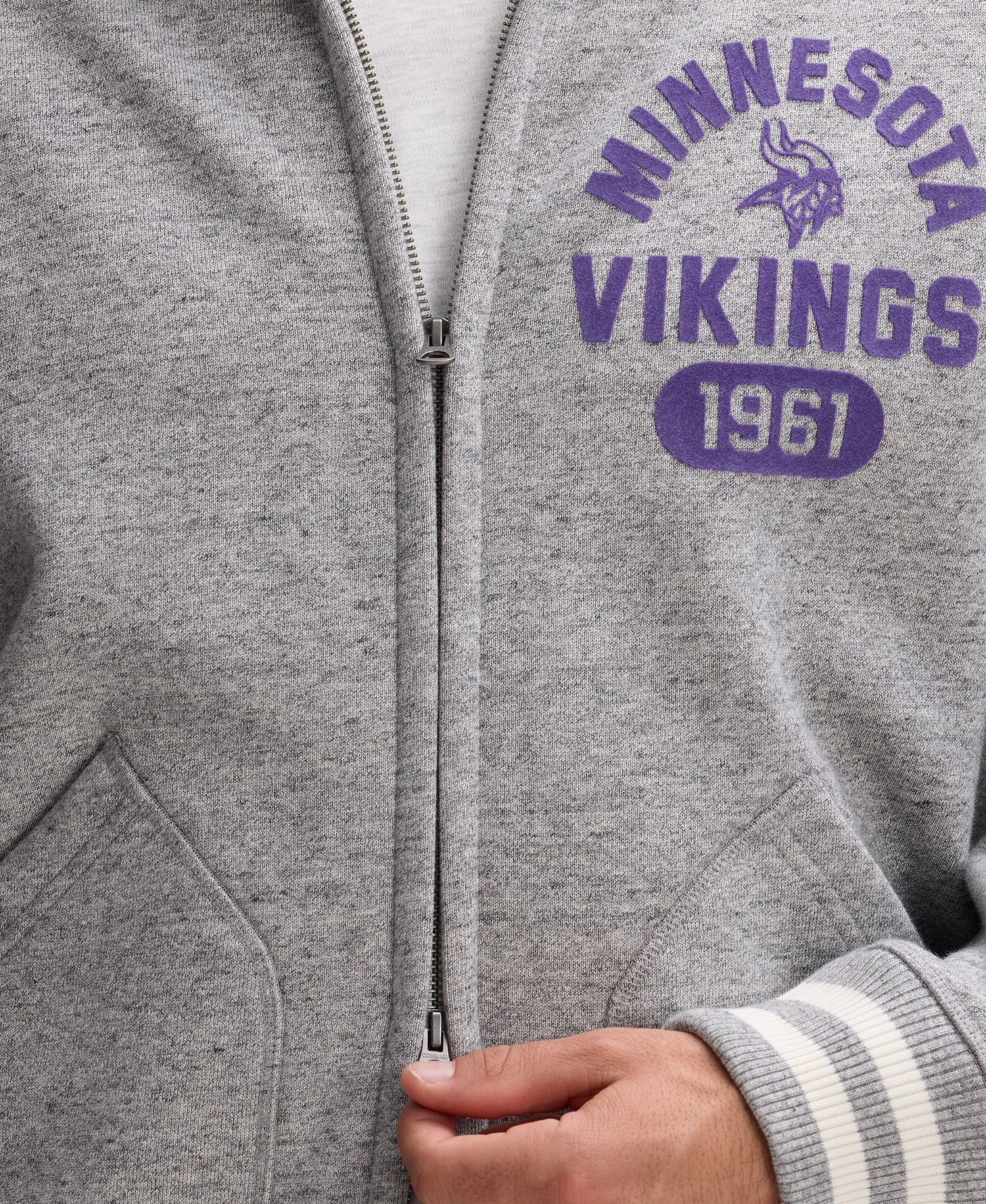 Men's Minnesota Vikings IconicFleece Full-Zip Jacket